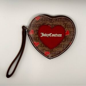 Juicy Couture‎ Heart Wristlet | Y2K Logo Lining | Rare Vintage Vibe 💖
